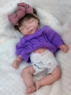 Image of Reborn Baby Dolls 10Inch Silicone Girl Can Open Mouth Reborn Doll