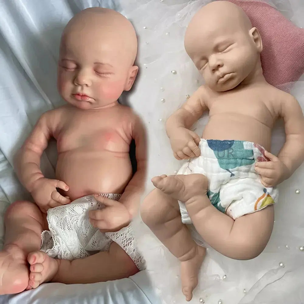 Image of Reborn Baby Dolls Artificial Soft Full Body Platinum Silicone Painted