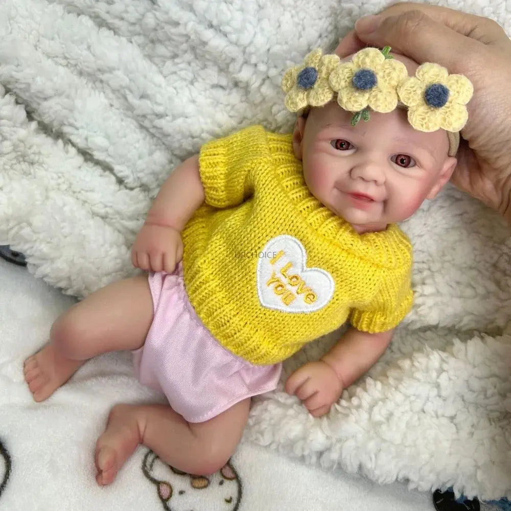Image of Reborn Baby Dolls 12Inch Preemy Baby Girl Vivienne Full Body Soft