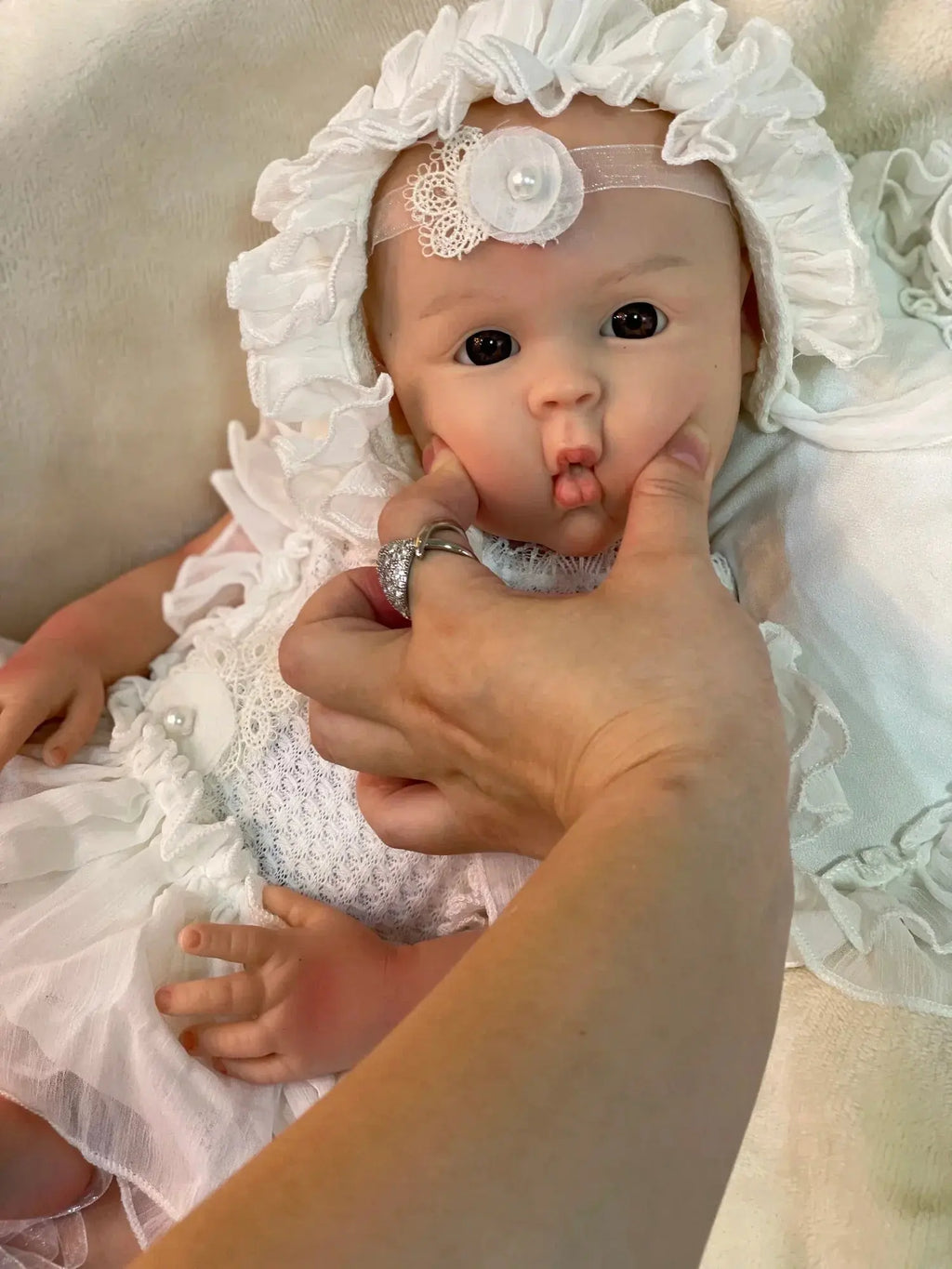 Image of Reborn Baby Dolls 45Cm Full Body Solid Silicone Bebe Reborn Girl 3D