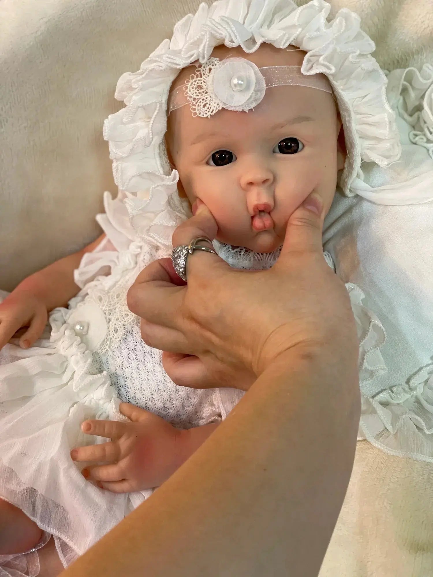Image of Reborn Baby Dolls 45Cm Full Body Solid Silicone Bebe Reborn Girl 3D