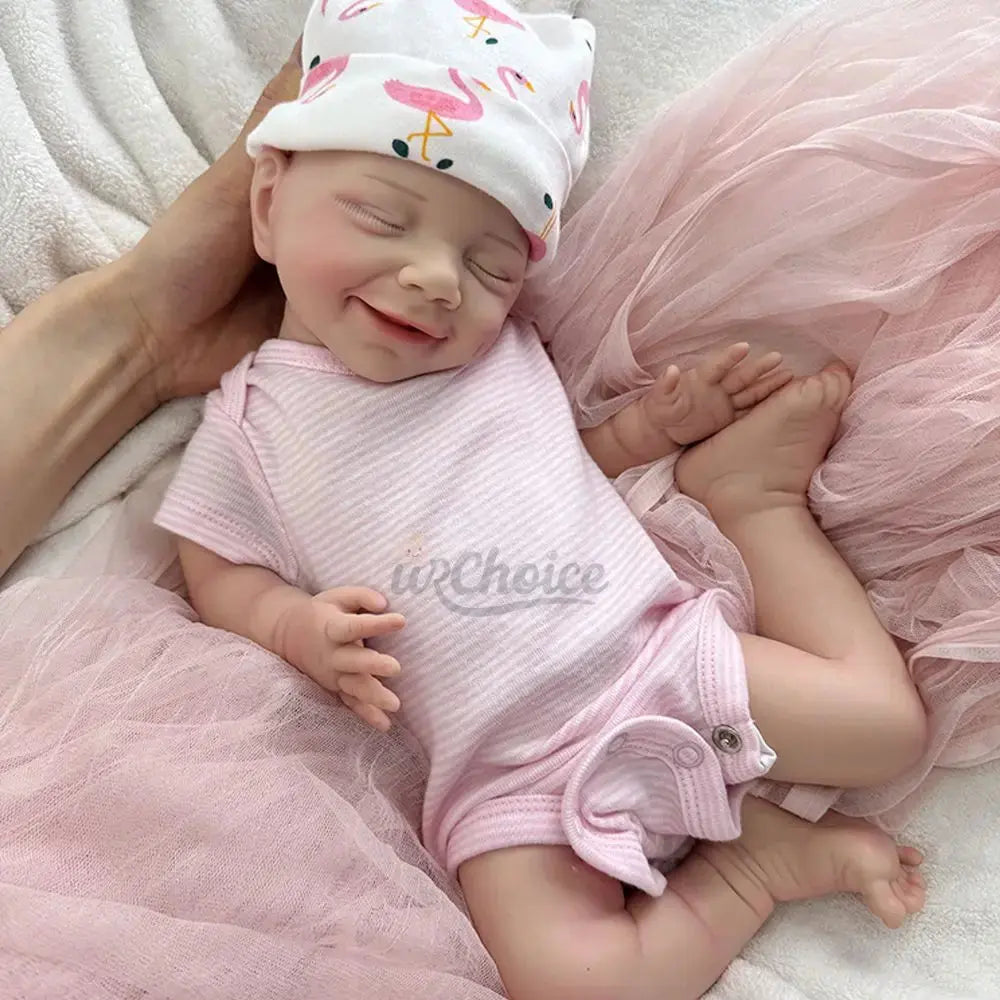 Image of Reborn Baby Dolls 18Inch Baby Girl Full Body Soft Silicone Reborn