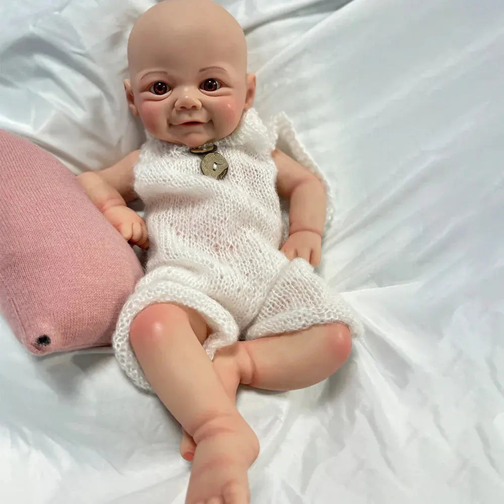 Image of Reborn Baby Dolls Realistic 43Cm 17Inch Full Soft Platinum Silicone
