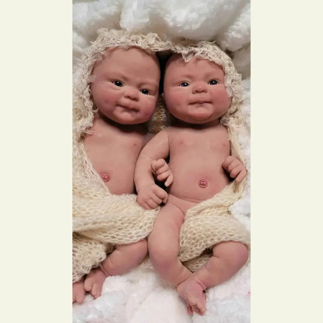 Image of Reborn Baby Dolls 40Cm Can Open Mouth Coco Full Body Solid Siicone