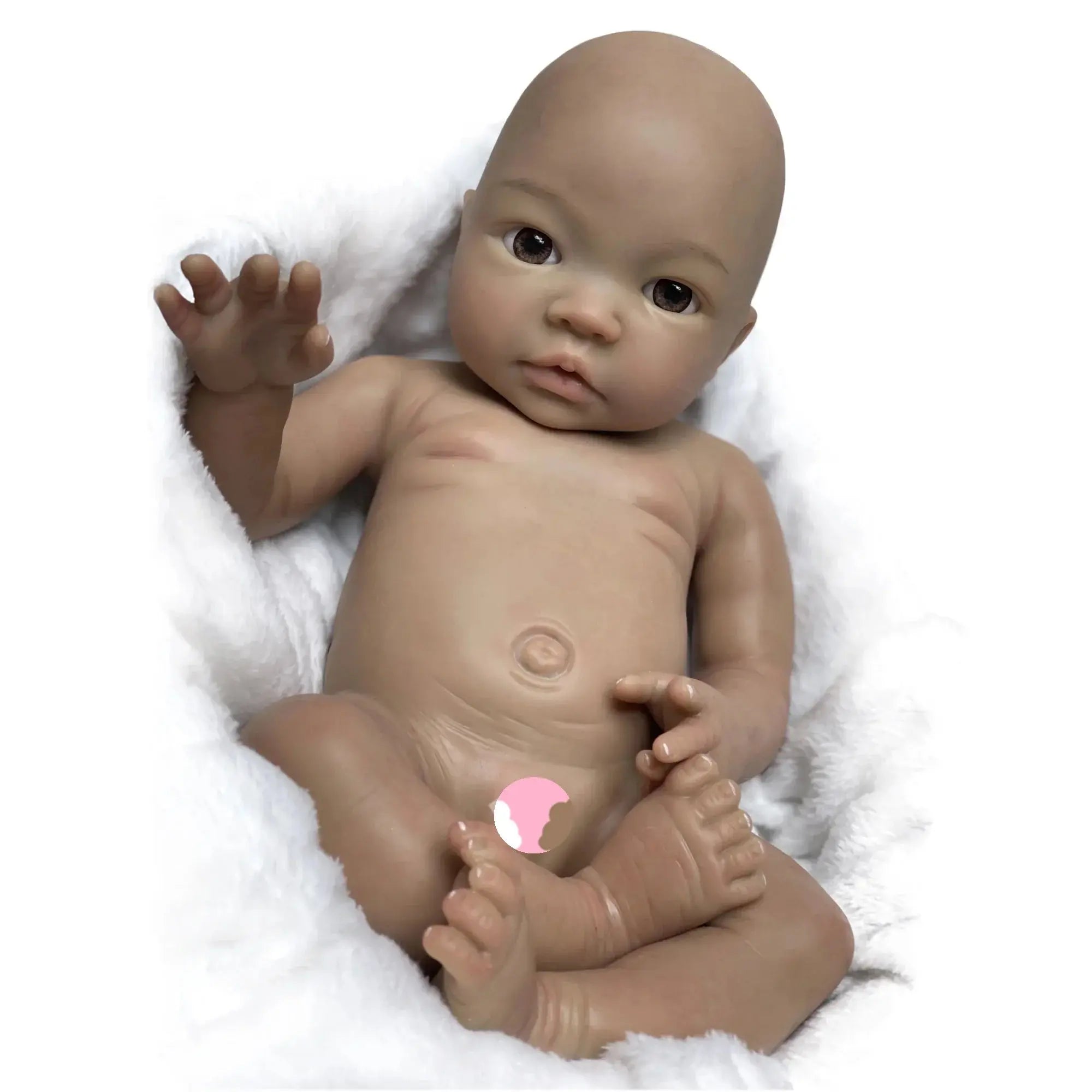 Image of Reborn Baby Dolls 18 Inch Full Solid Bebe Reborn Silicone Painted 