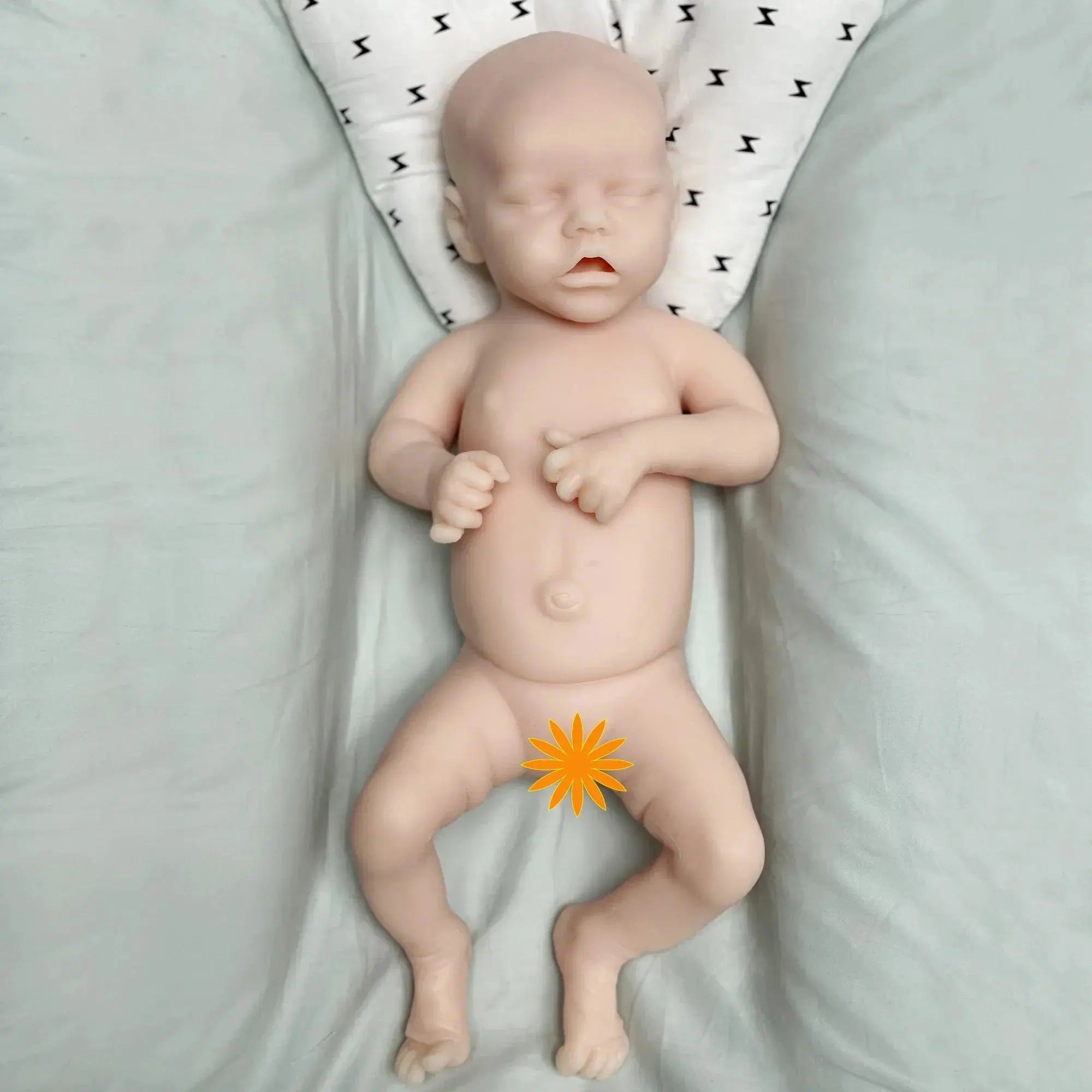 Image of Reborn Baby Dolls 17Inch Twins A Full Solid Silicone Bebe Reborn 3D