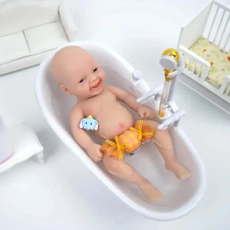 Image of Reborn Baby Dolls 7 Inch Mini Baby Reborn Dolls Handmade Boy