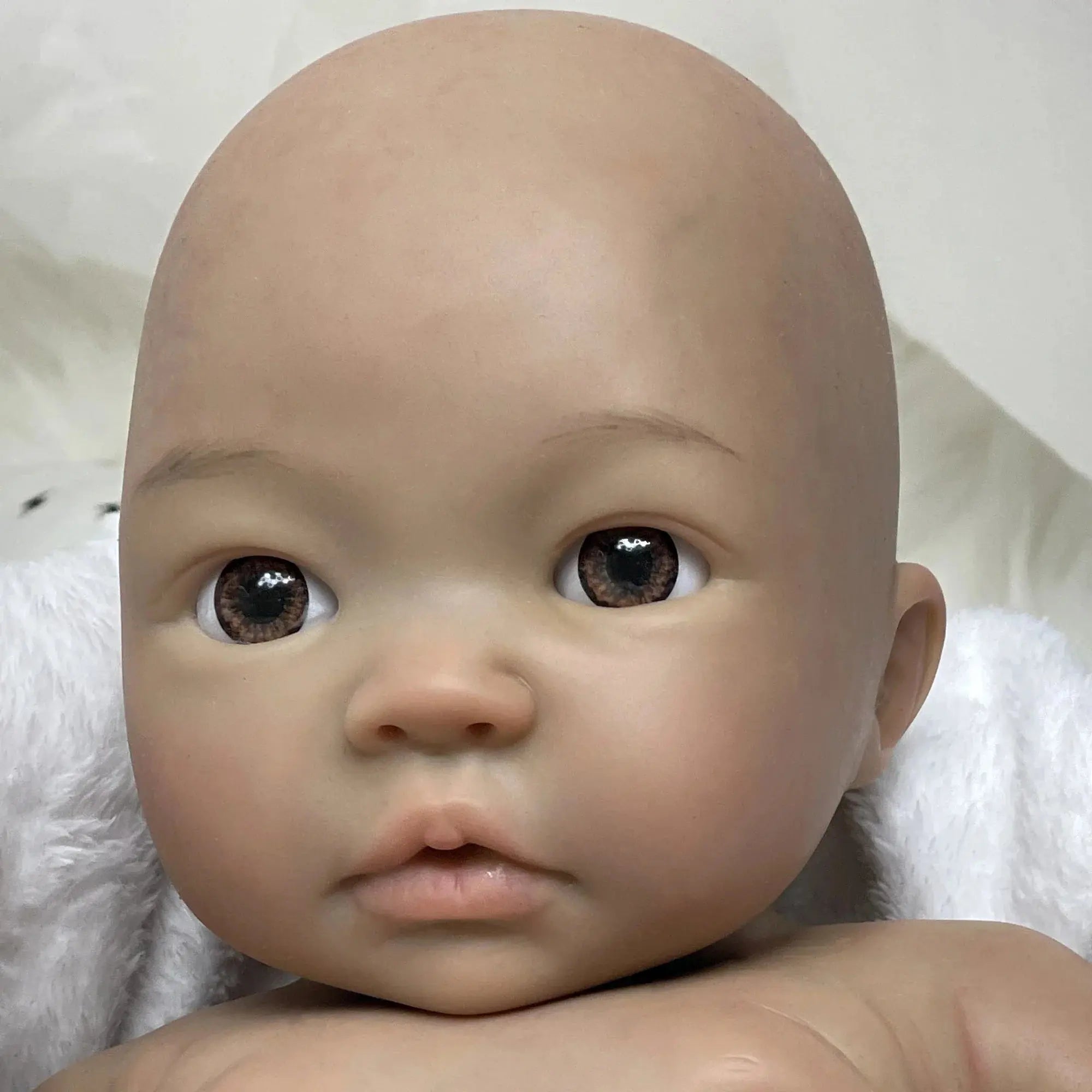 Image of Reborn Baby Dolls 18 Inch Full Solid Bebe Reborn Silicone Painted 