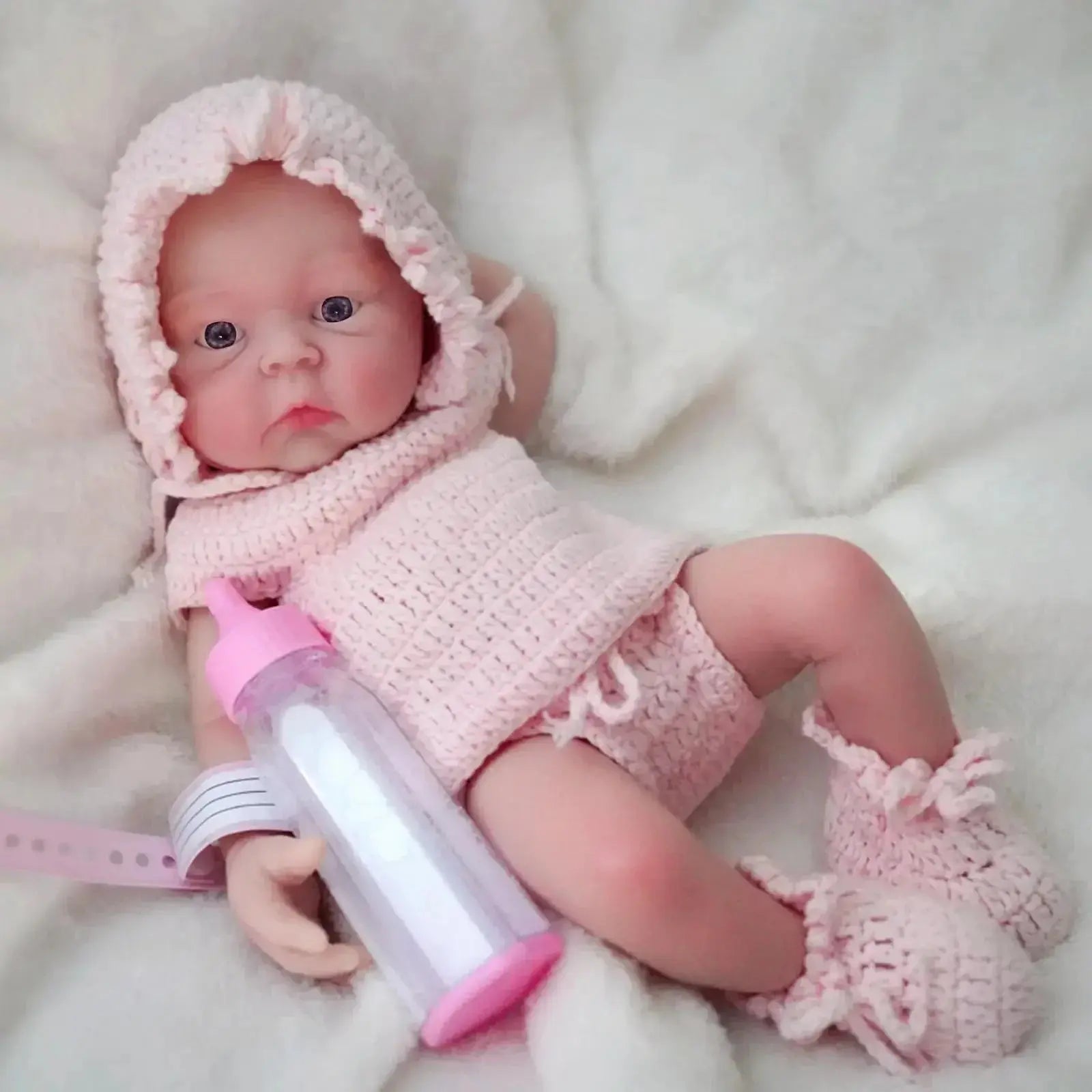 Image of Reborn Baby Dolls 12 Inch Cute Full Body Soft Silicone Baby Doll Girl