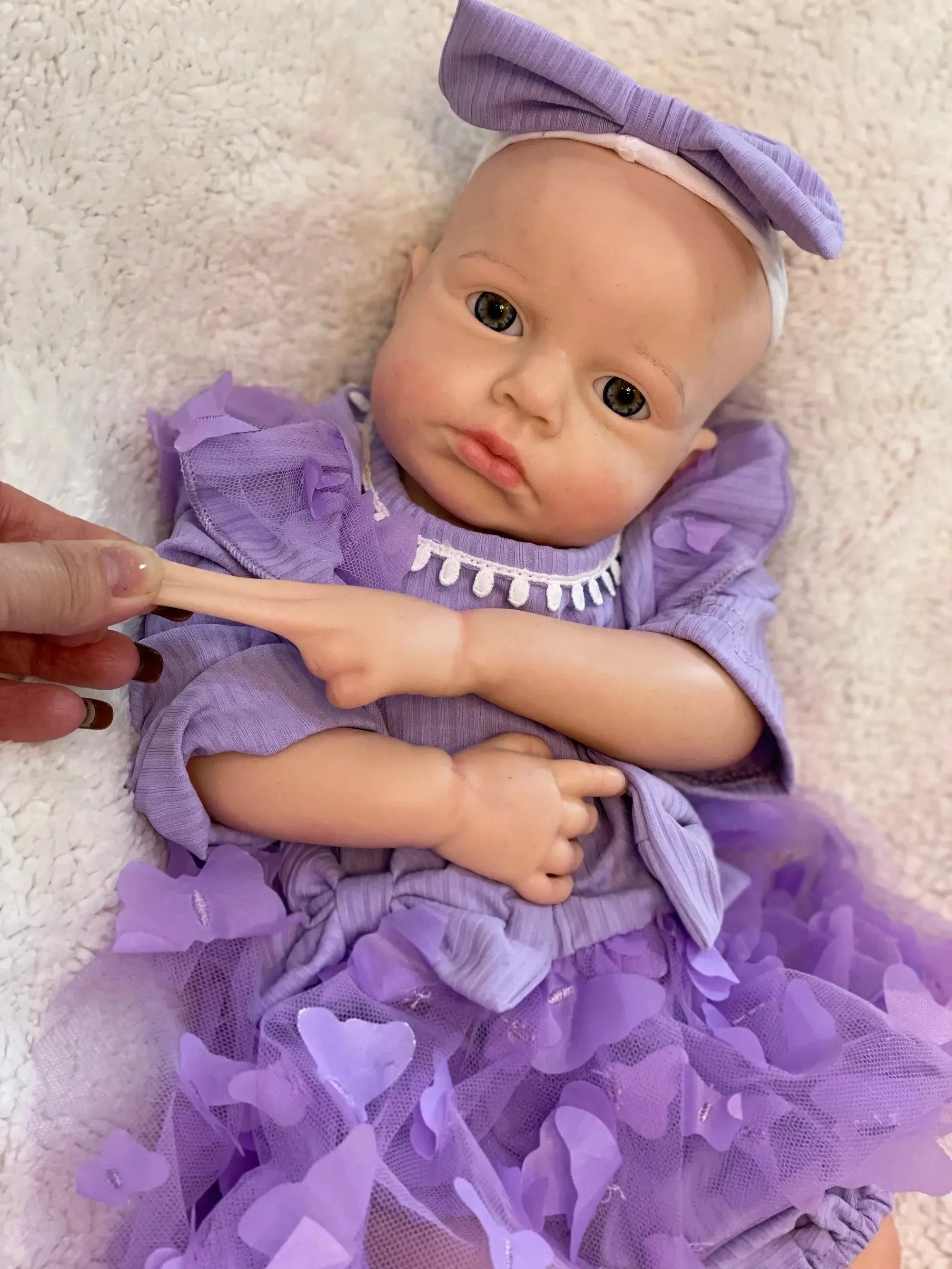 Image of Reborn Baby Dolls 45Cm Boy/Girl Loulou All Silicone Reborn Doll