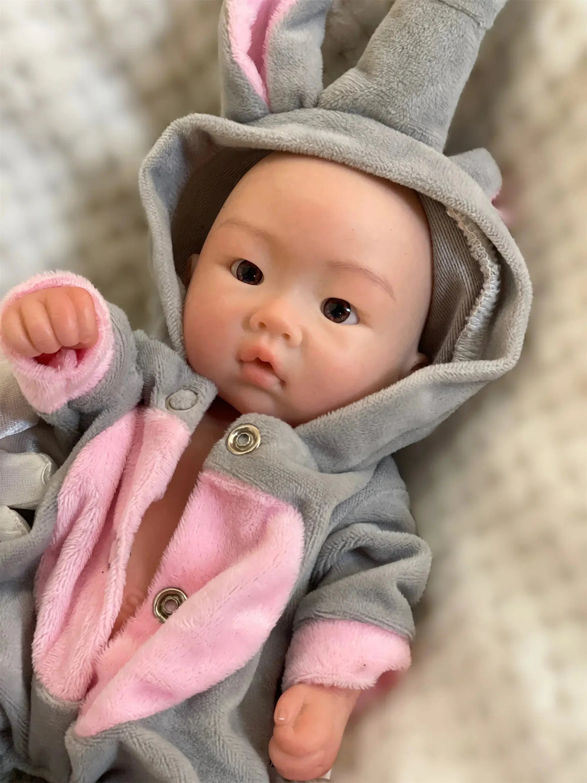Image of Reborn Baby Dolls 25Cm Silicone Boy Reborn Dolls Full Body Soft Solid