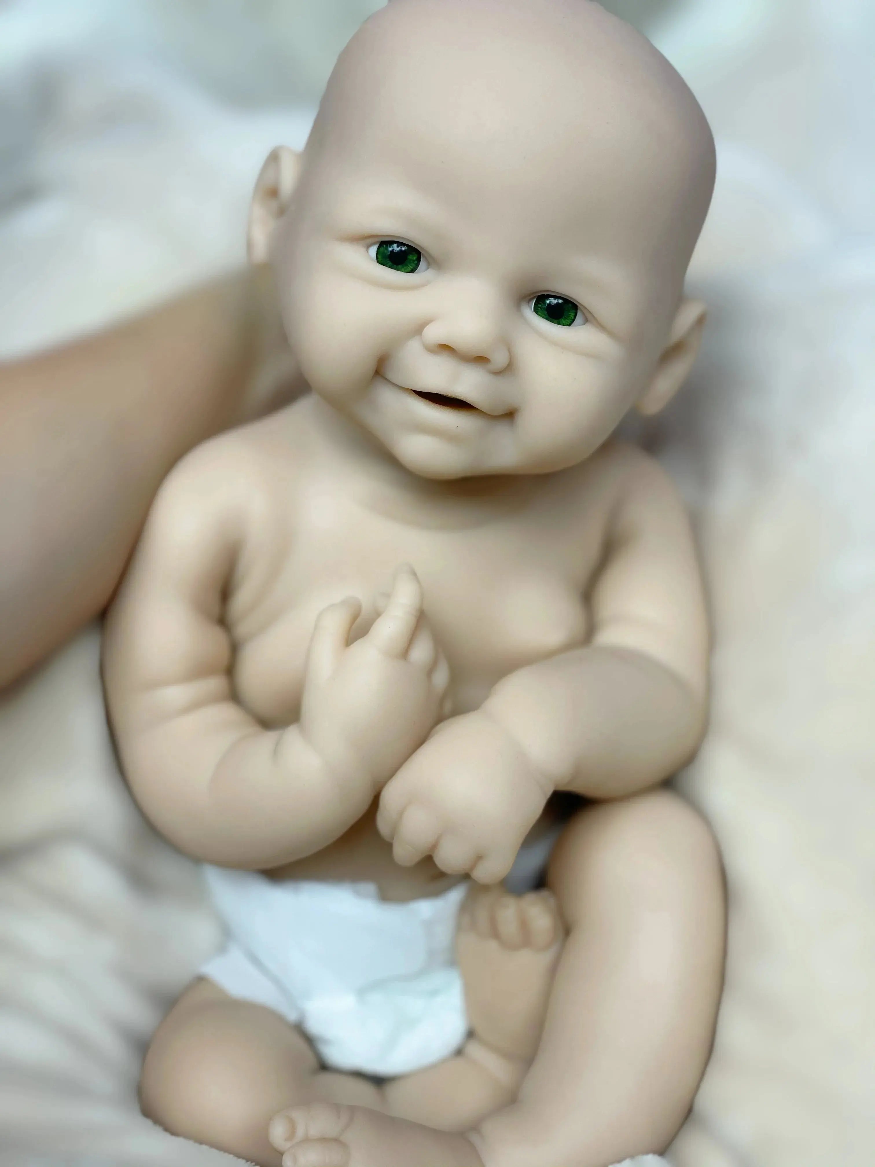 Image of Reborn Baby Dolls 18Inch Girl Vivienne Bebê Reborn Dolls Unpainted