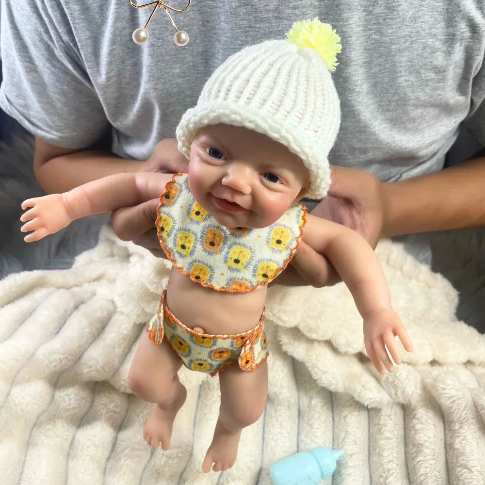 Image of Reborn Baby Dolls 13 Inch Mini Reborn Boy Or Girl Full Silicone