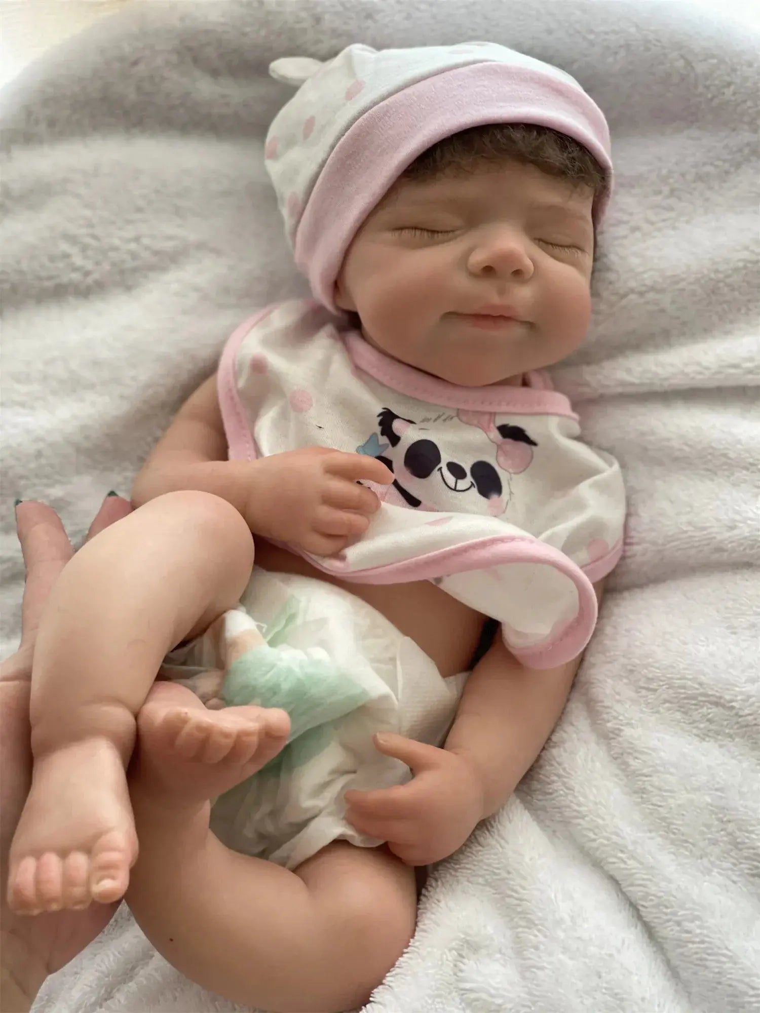 Image of Reborn Baby Dolls 45Cm Can Open Mouth Pascale Solid Silicone Bebe