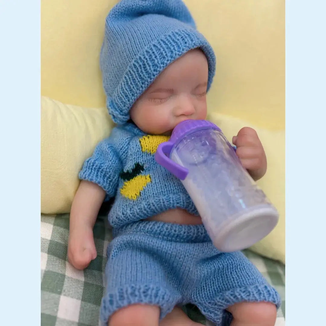 Image of Reborn Baby Dolls 13Inch Close Eyes & Open Mouth Levi Full Body