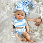 Image of Reborn Baby Dolls 6Inch /15Cm Mini Adorable Whole Solid Silicone