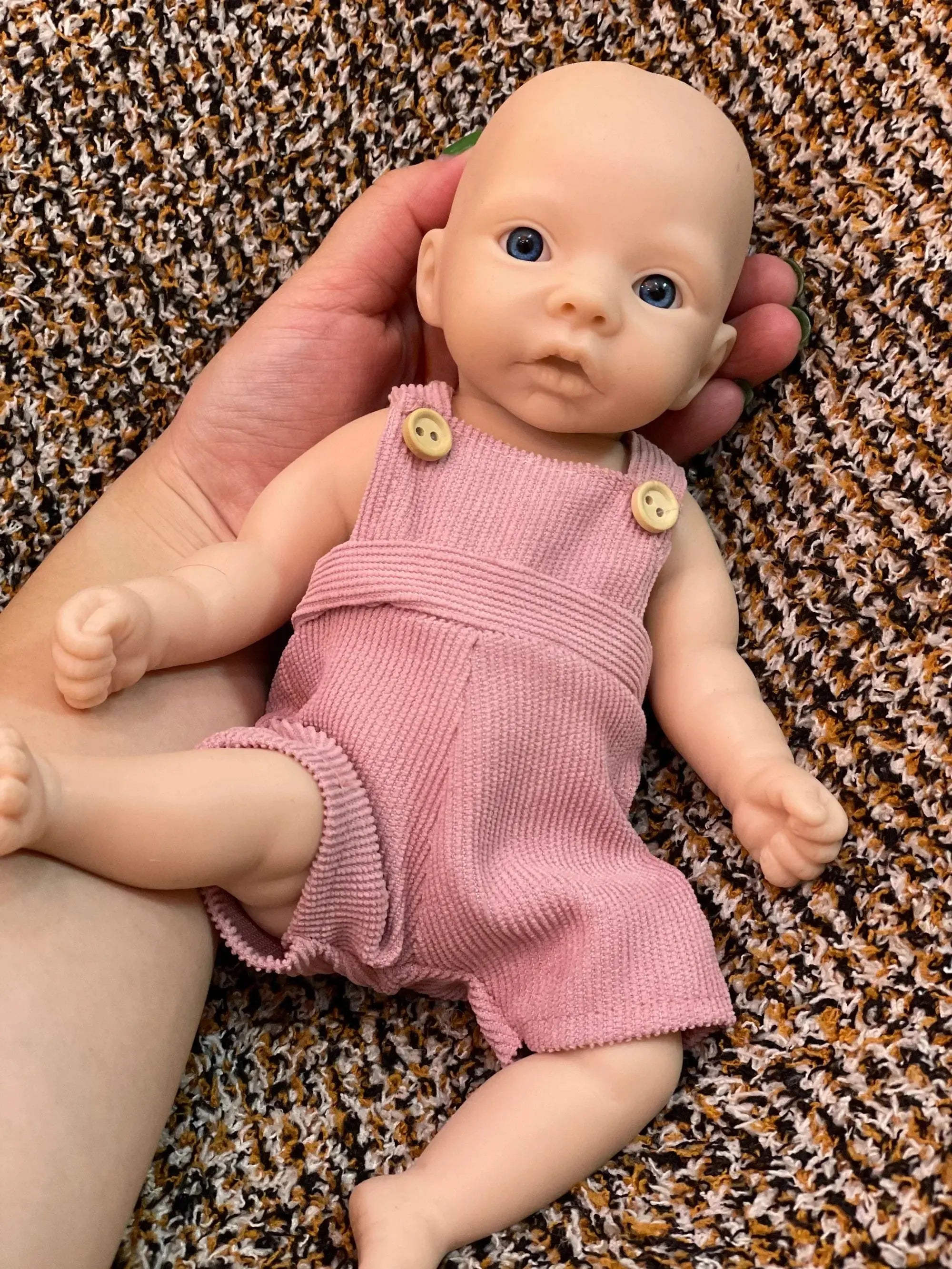 Image of Reborn Baby Dolls 25Cm Unpainted Silicone Girls Whole Body Soft Solid