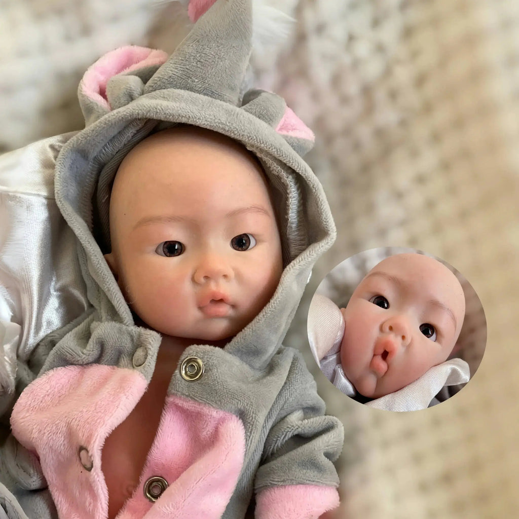 Image of Reborn Baby Dolls 25Cm Silicone Boy Reborn Dolls Full Body Soft Solid