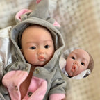 Image of Reborn Baby Dolls 25Cm Silicone Boy Reborn Dolls Full Body Soft Solid