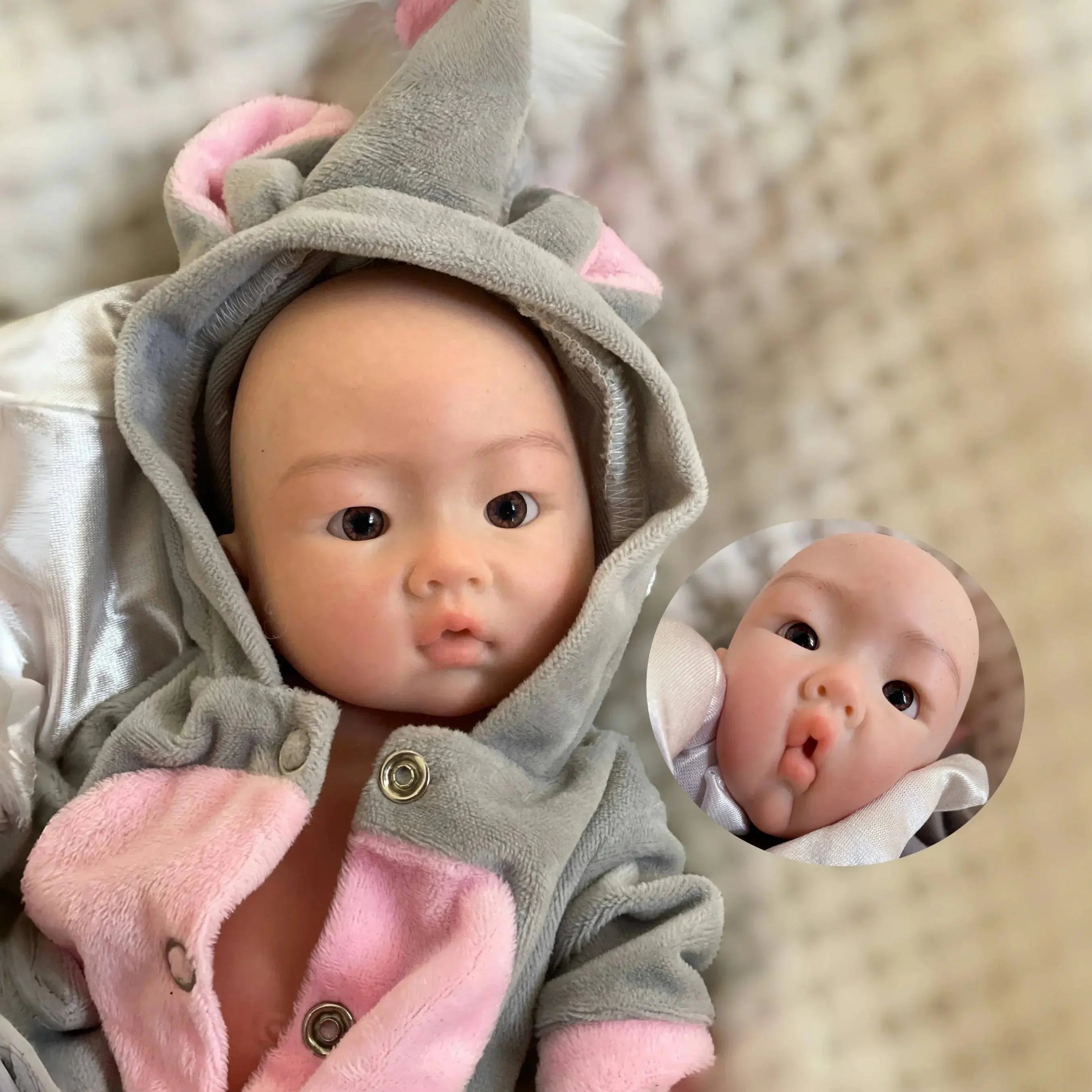 Image of Reborn Baby Dolls 25Cm Silicone Boy Reborn Dolls Full Body Soft Solid