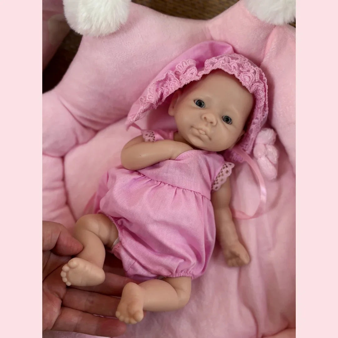 Image of Reborn Baby Dolls 10Inch /2 Styles Washable Unpainted Open Eyes Solid