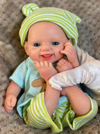 Image of Reborn Baby Dolls Saskia 10-Inch Lifelike Solid Silicone Reborn Boy |