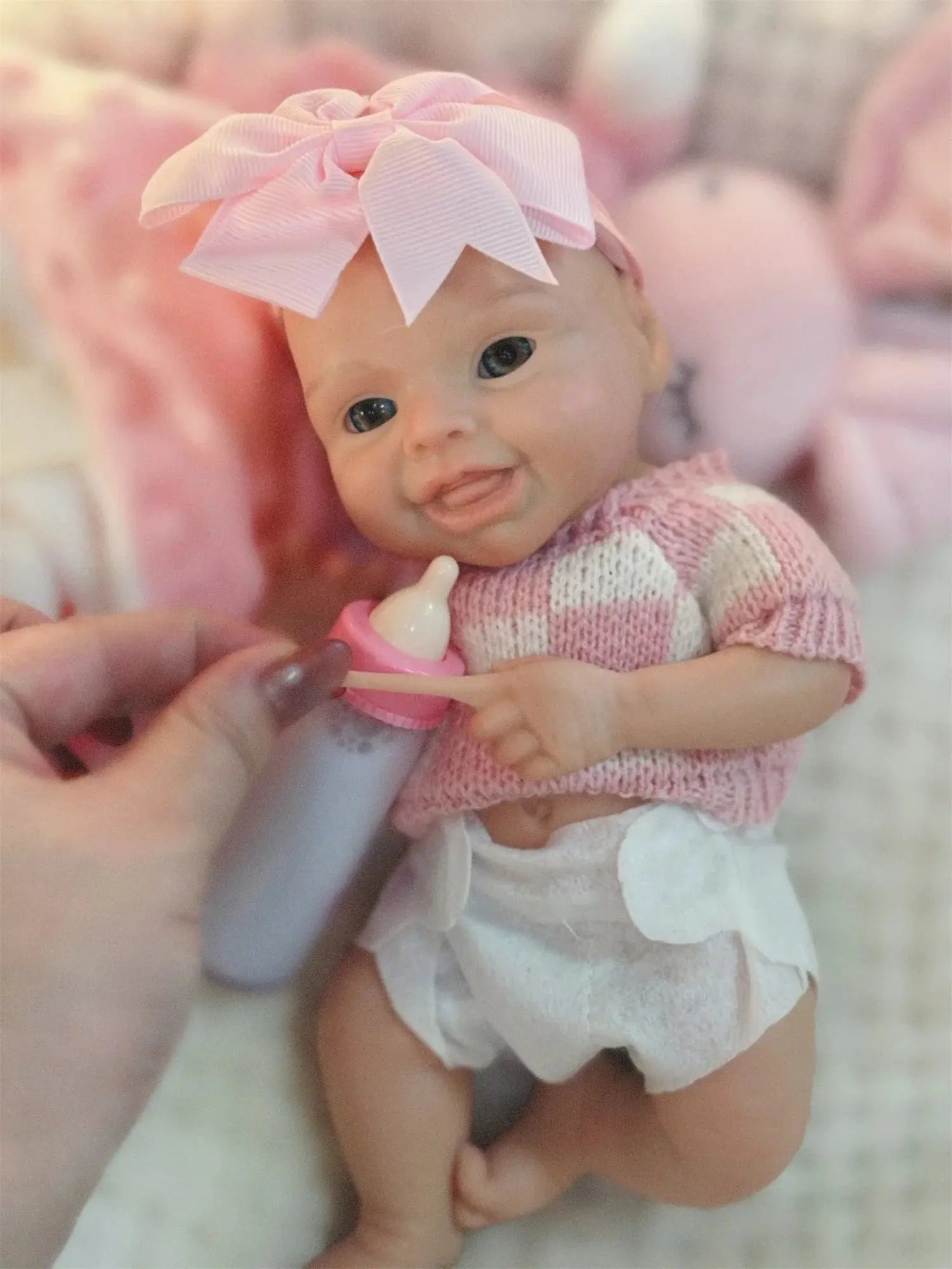 Image of Reborn Baby Dolls 10Inch Reborn Baby Doll Girl Mini Harper Full Body