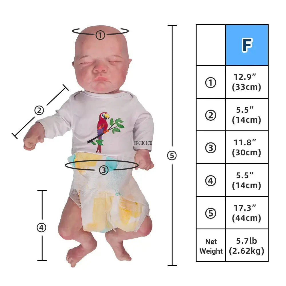 Image of Reborn Baby Dolls Reborn Corpo De Silicone 18'' Boy Full Body