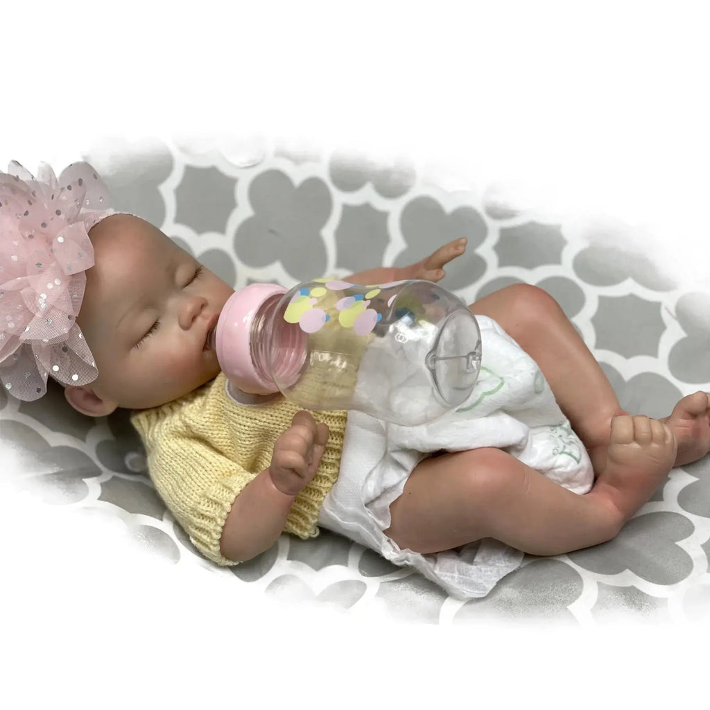 Image of Reborn Baby Dolls 35Cm Bebe Reborn Full Body Solid Silicone Reborn
