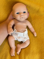 Image of Reborn Baby Dolls 25Cm Reborn Dolls Dark Skin Full Body Soft Solid
