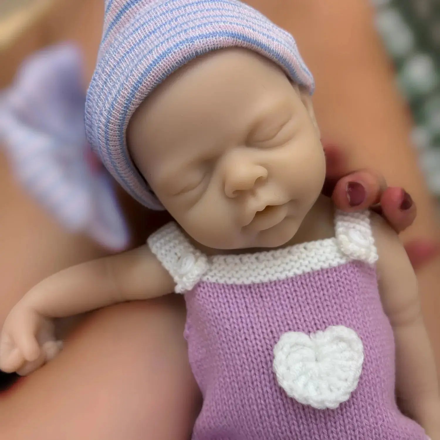 Image of Reborn Baby Dolls Reborn Dolls 33Cm Open Mouth Silicone Girl Full