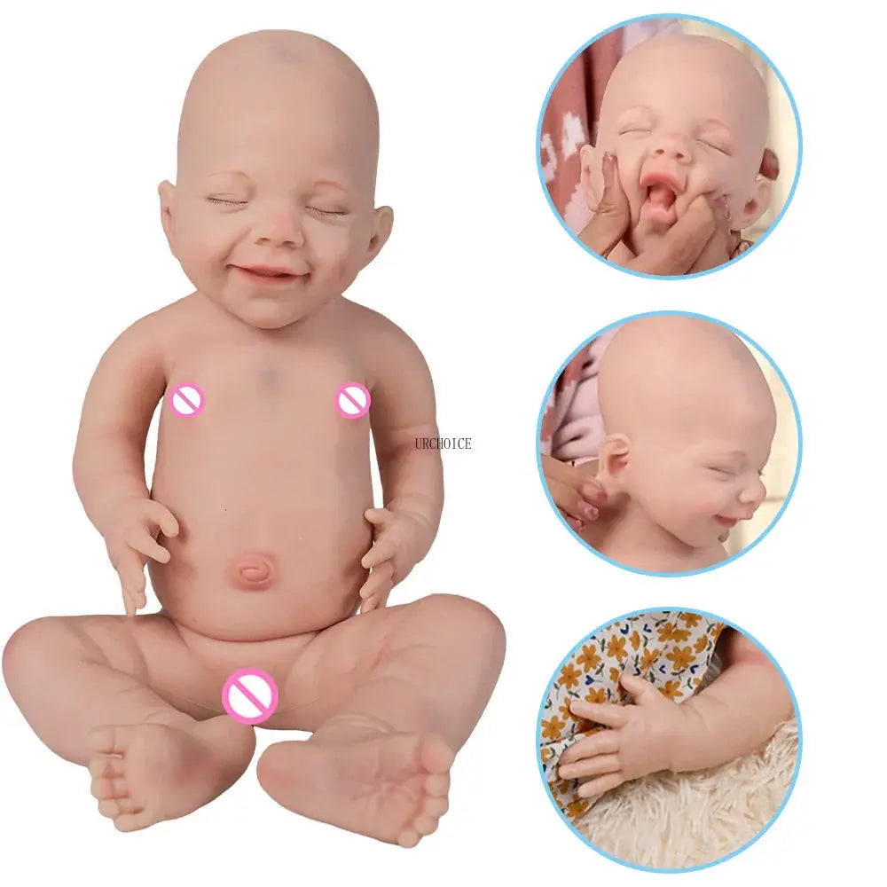 Image of Reborn Baby Dolls Heavy Whole Silicone Reborn Baby Doll Flexible Girl