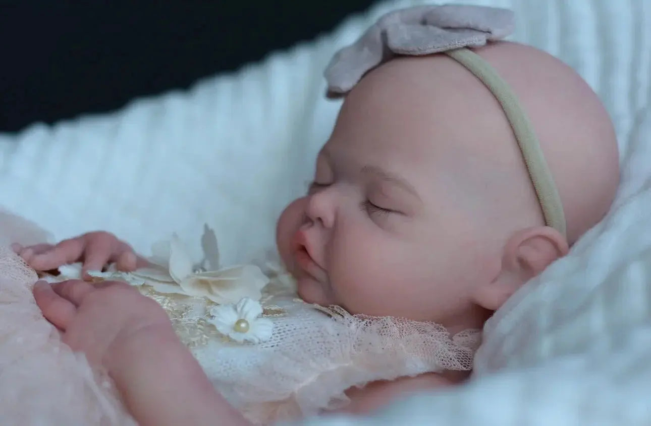 Image of Reborn Baby Dolls 18Inch Can Open Mouth&Washable Solid Silicone Bebe