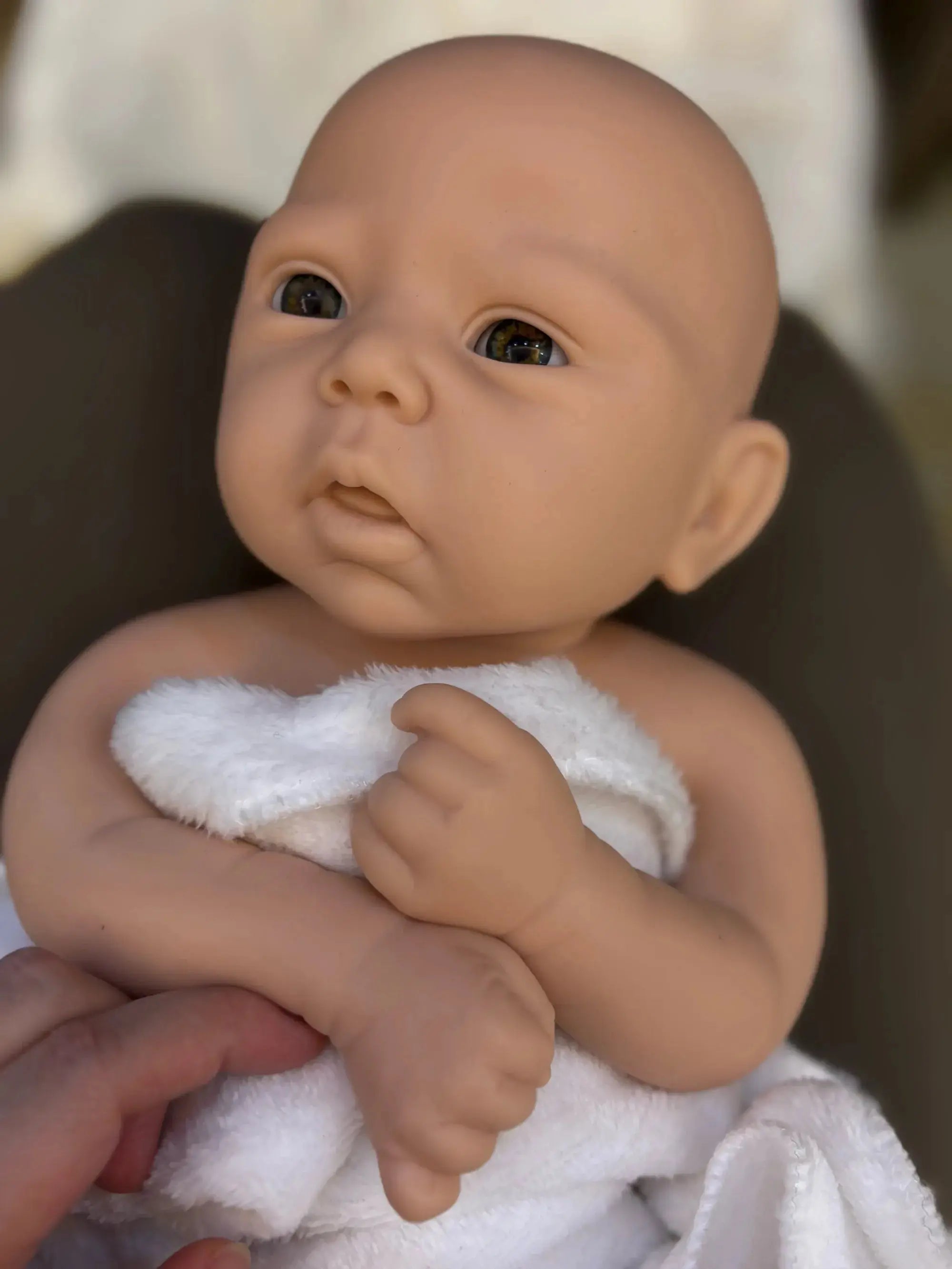 Image of Reborn Baby Dolls 17Inch Unpainted Silicone Bebe Girl Handmade Full