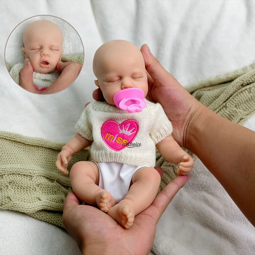 Image of Reborn Baby Dolls 12Inch Loulou Realistic Silicone Reborn Baby Girl