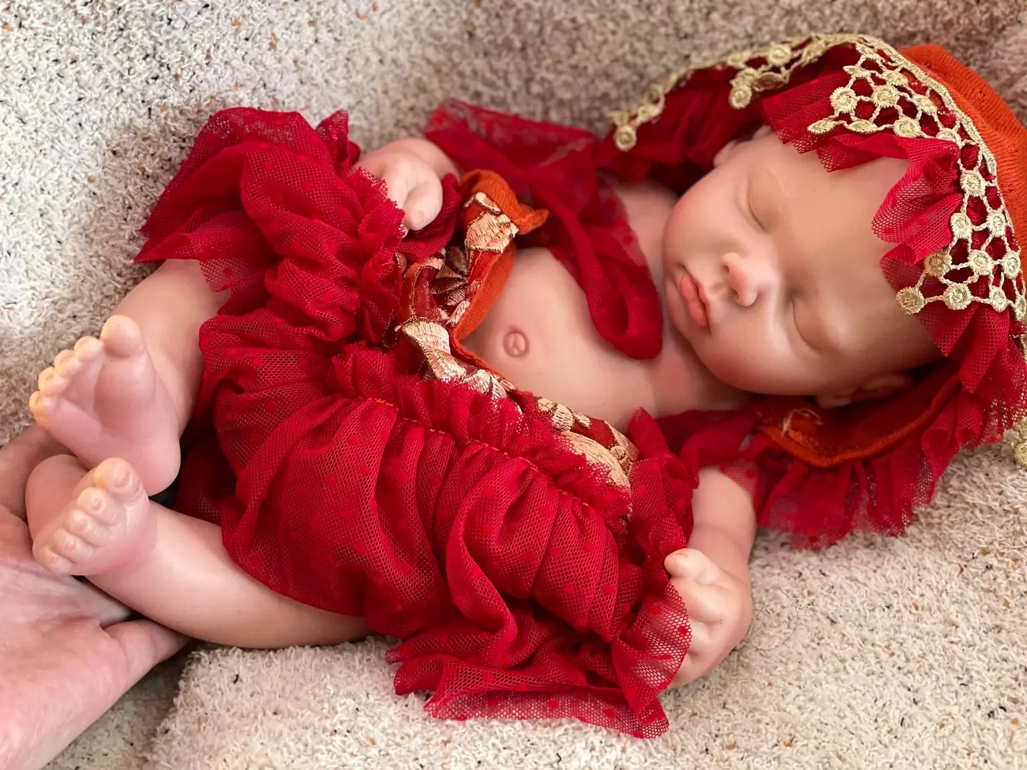 Image of Reborn Baby Dolls 3 Styles/45Cm Close Eyes Bebe Reborn Girl Soft