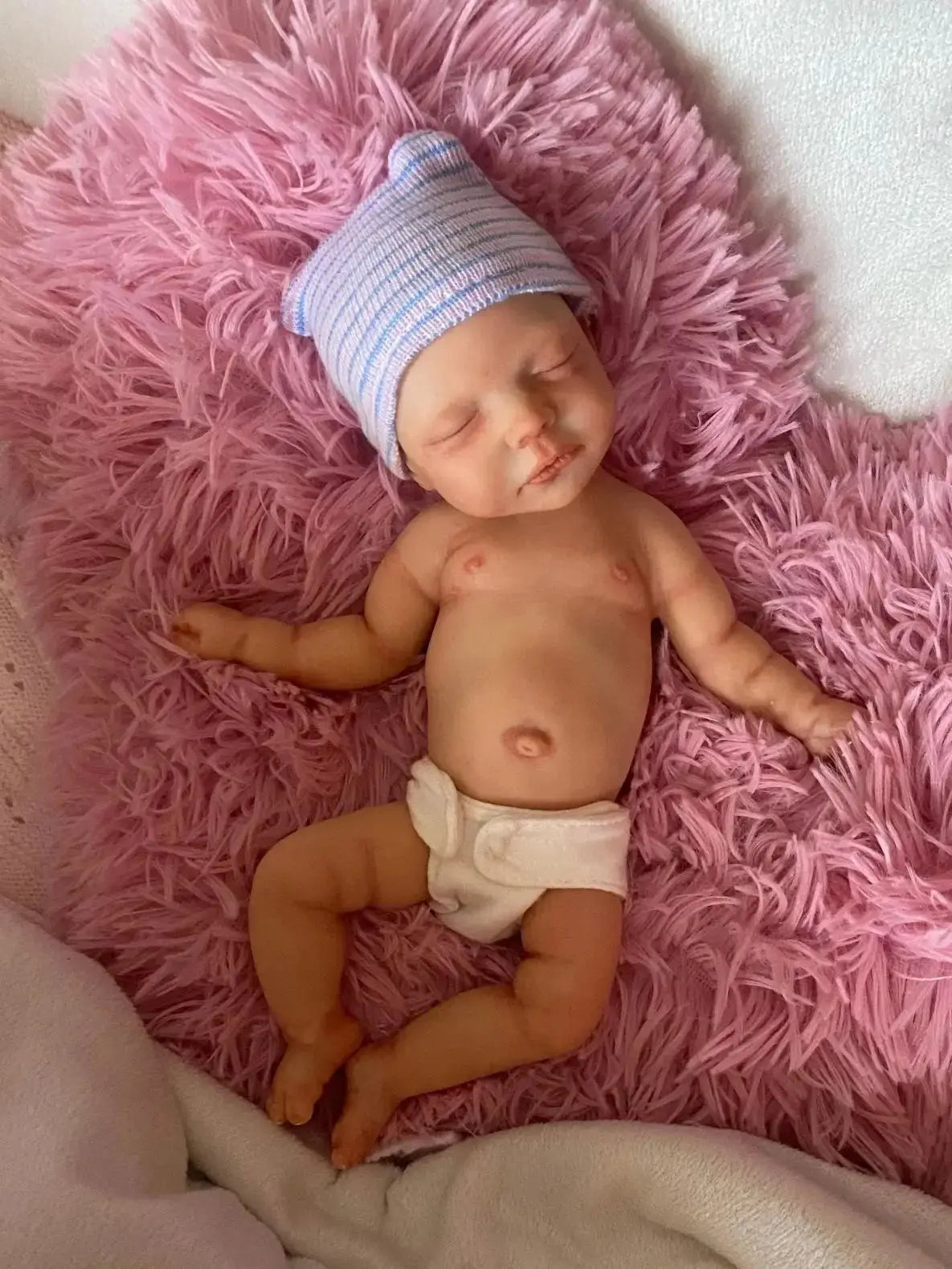 Image of Reborn Baby Dolls 10Inch Can Washable Close Eyes Bebe Reborn Girl