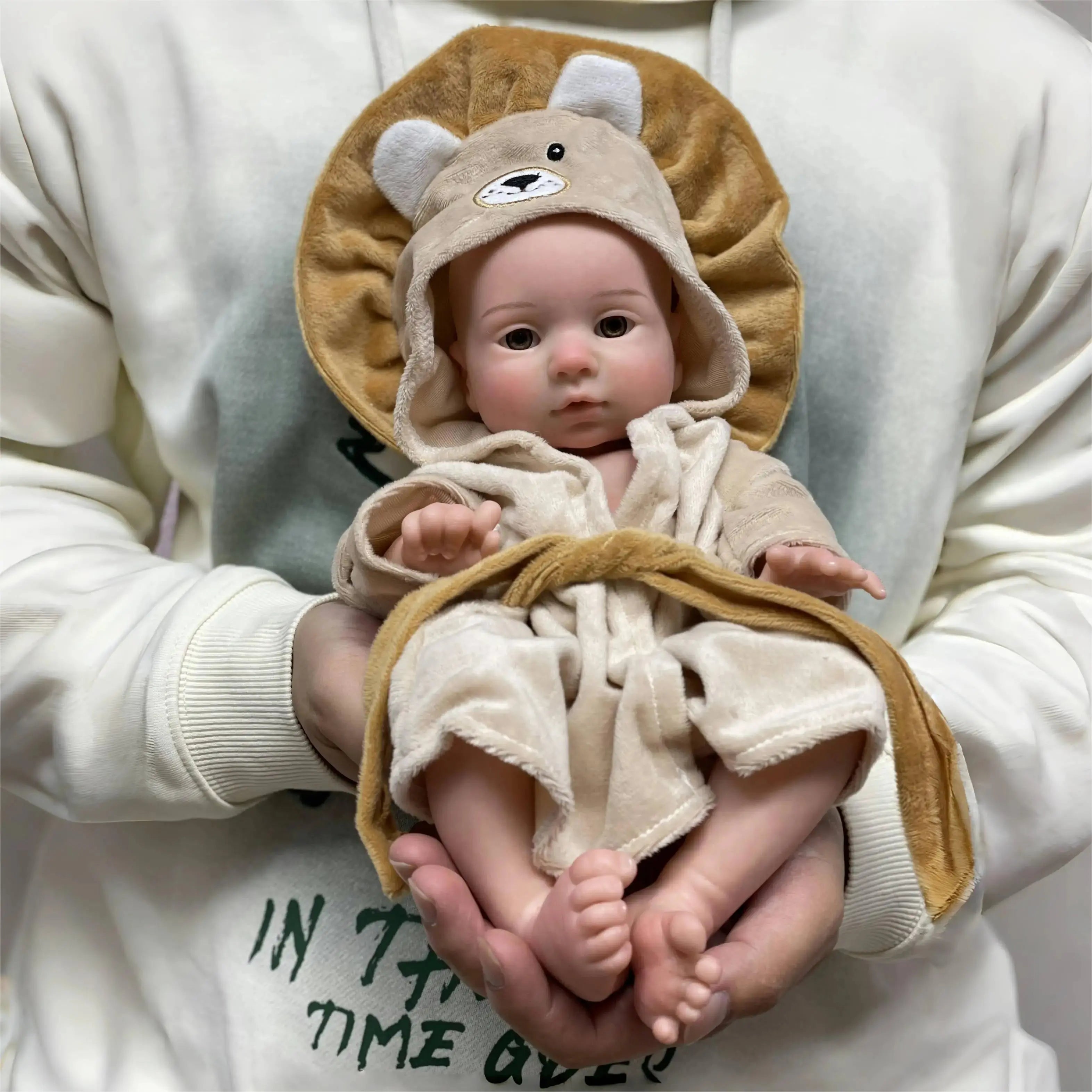 Image of Reborn Baby Dolls 13Inch All Silicone Girls Bebe Reborn Painted Full