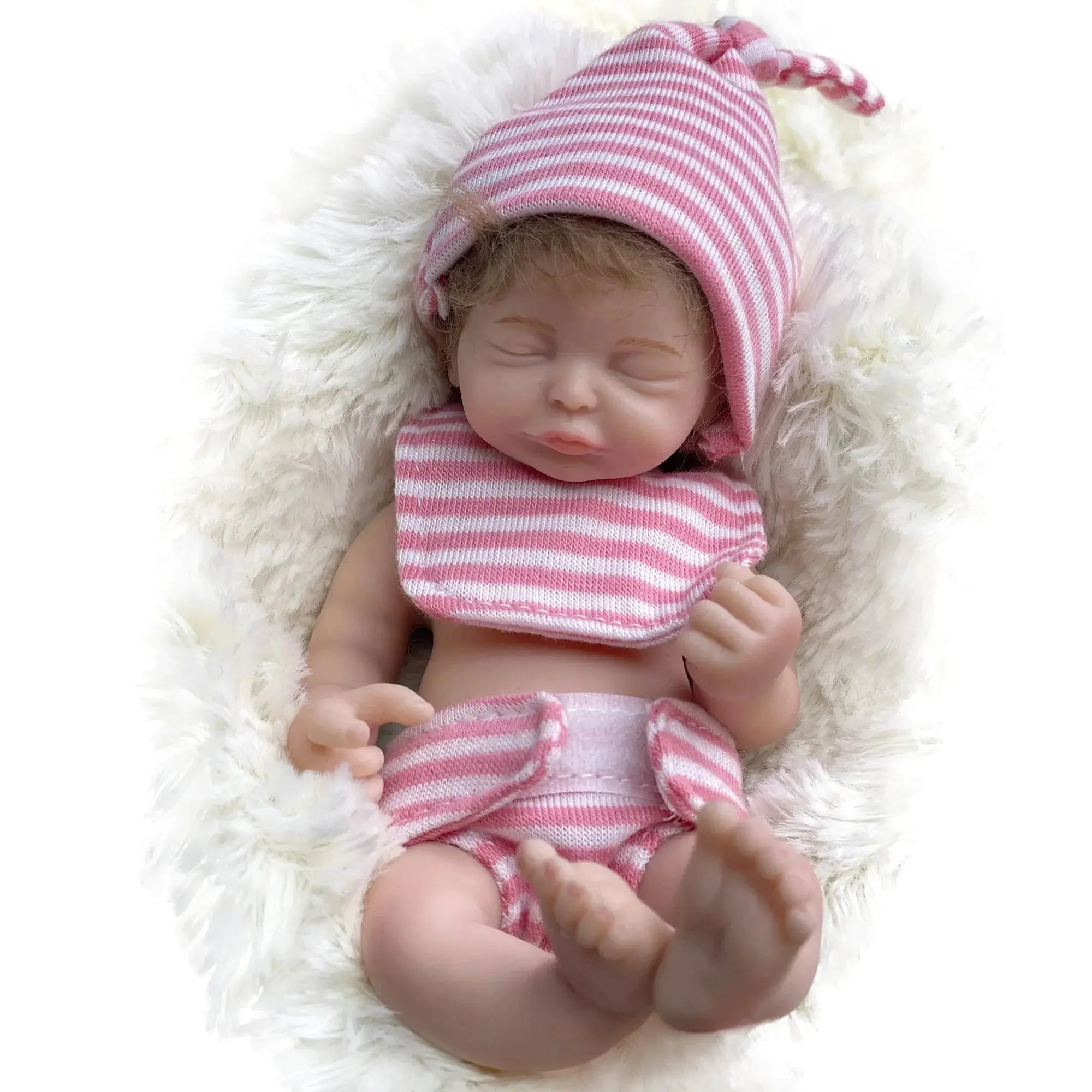 Image of Reborn Baby Dolls 6 Inch Mini Bebe Reborn Finished Full Body Solid