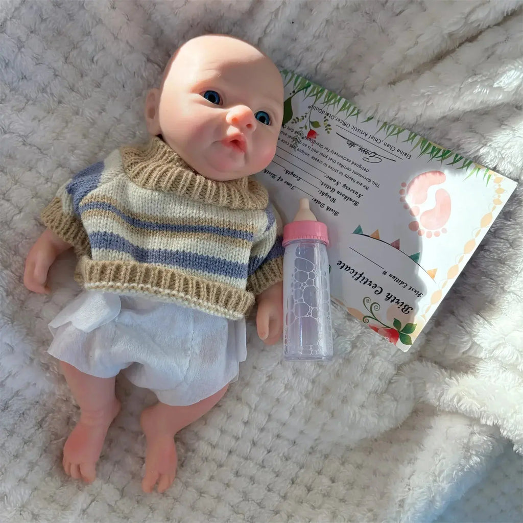 Image of Reborn Baby Dolls 25Cm Silicone Boy Reborn Dolls Painted Full Body