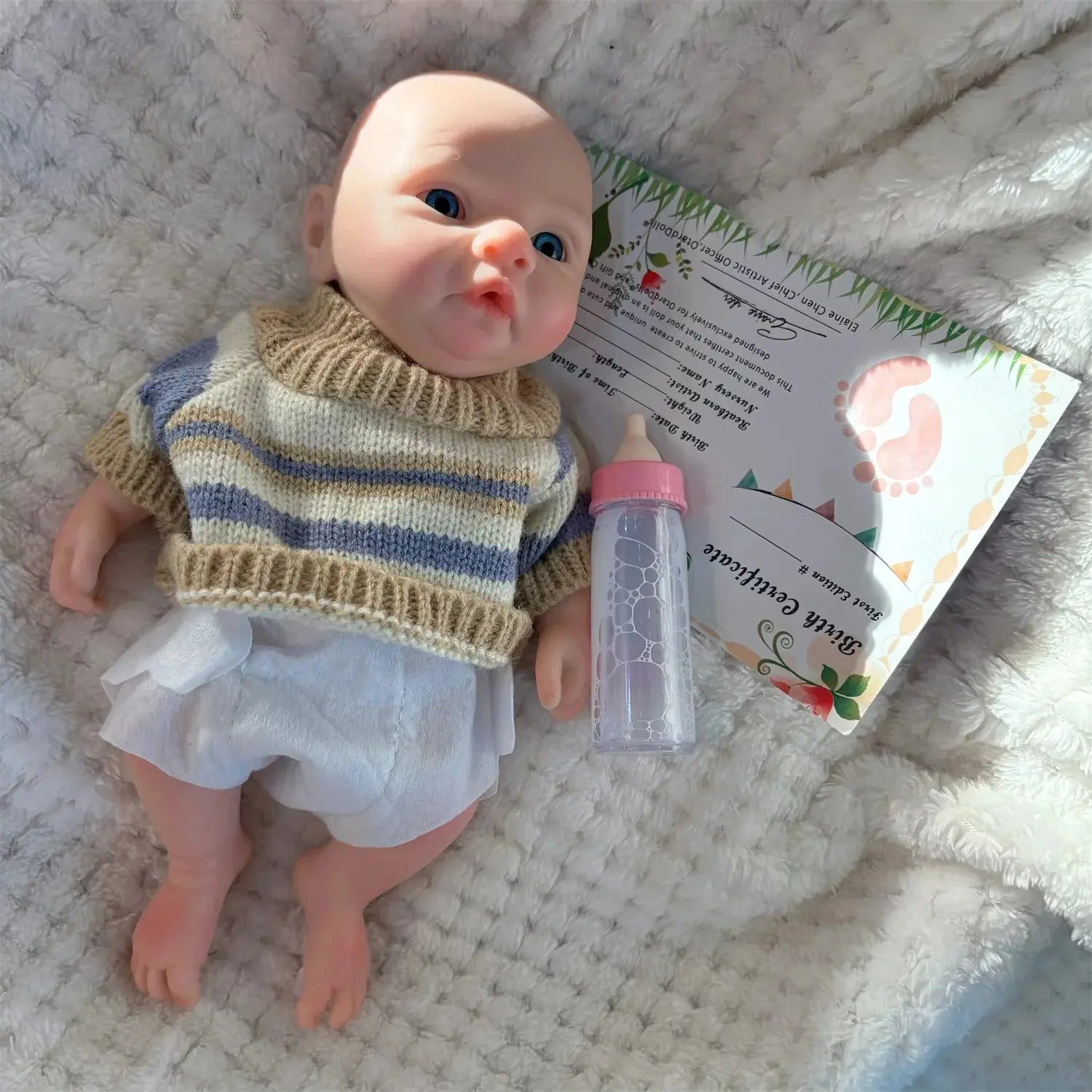 Image of Reborn Baby Dolls 25Cm Silicone Boy Reborn Dolls Painted Full Body