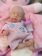 Image of Reborn Baby Dolls 6Inch Mini Cute Bebe Reborn Dolls Painted Lifelike