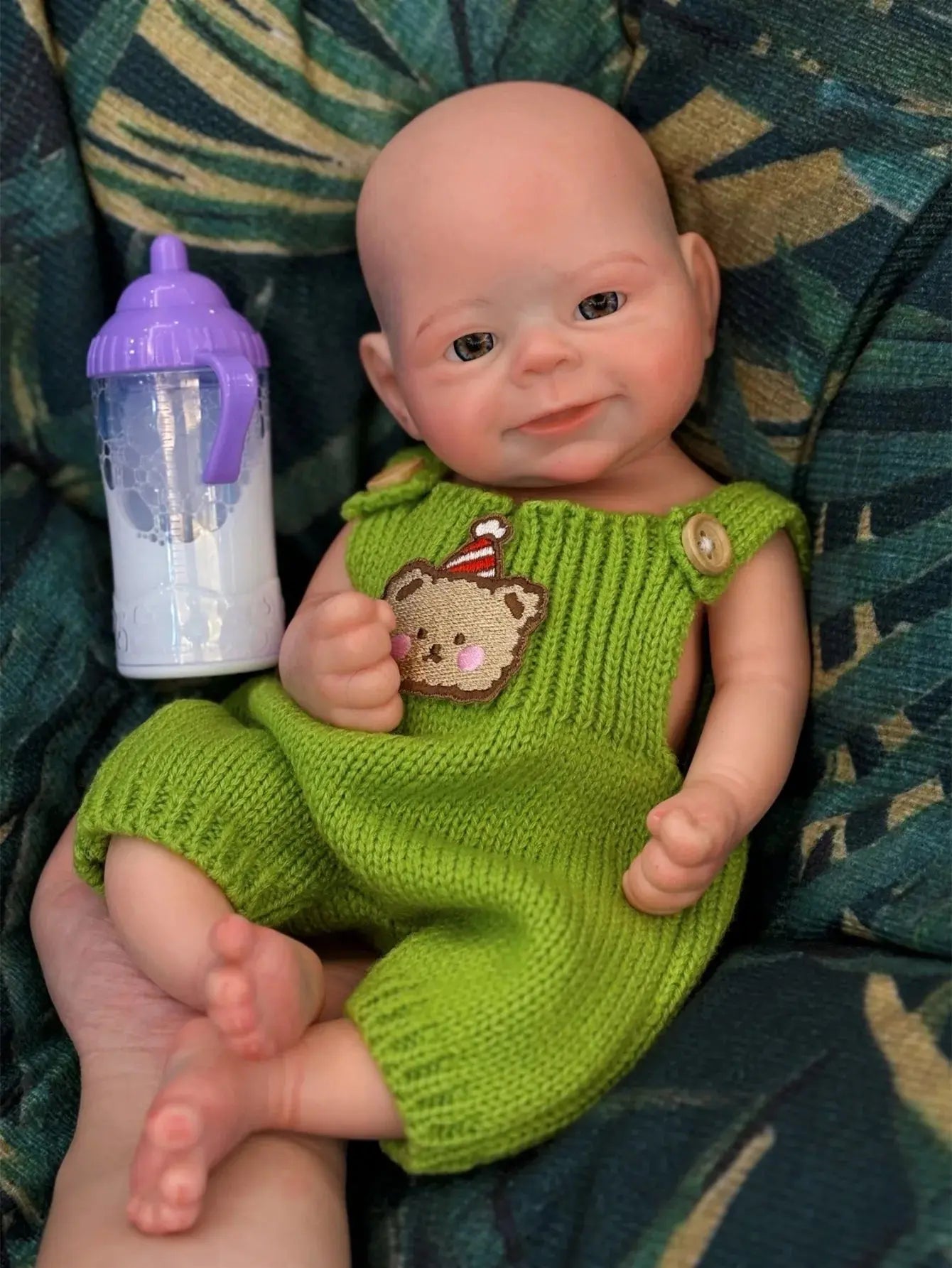 Image of Reborn Baby Dolls Handmade Soft Solid Silicone 13 Inch Full Body
