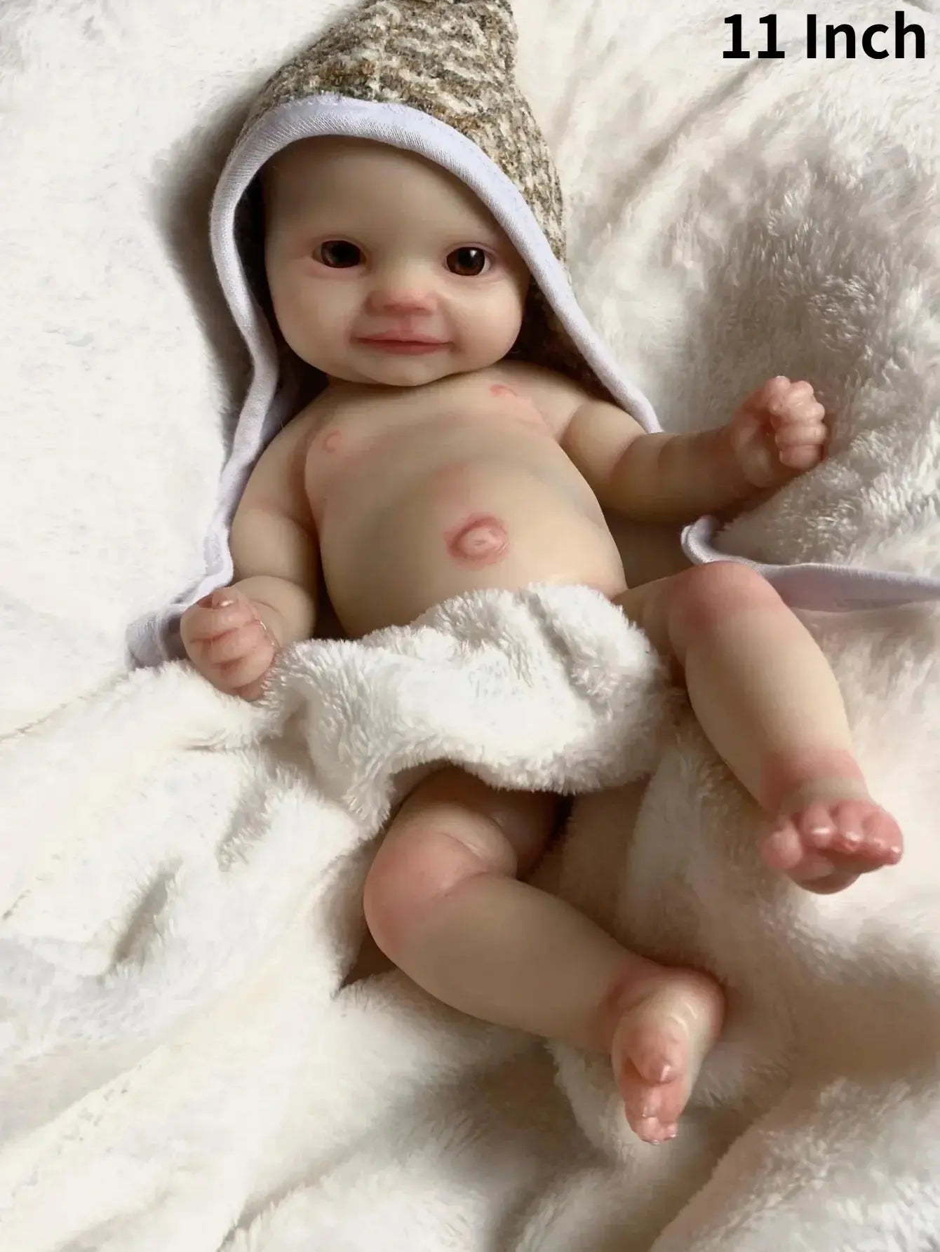 Image of Reborn Baby Dolls 10 Inch Lifelike Maddie Silicone Bebe Newborn Baby
