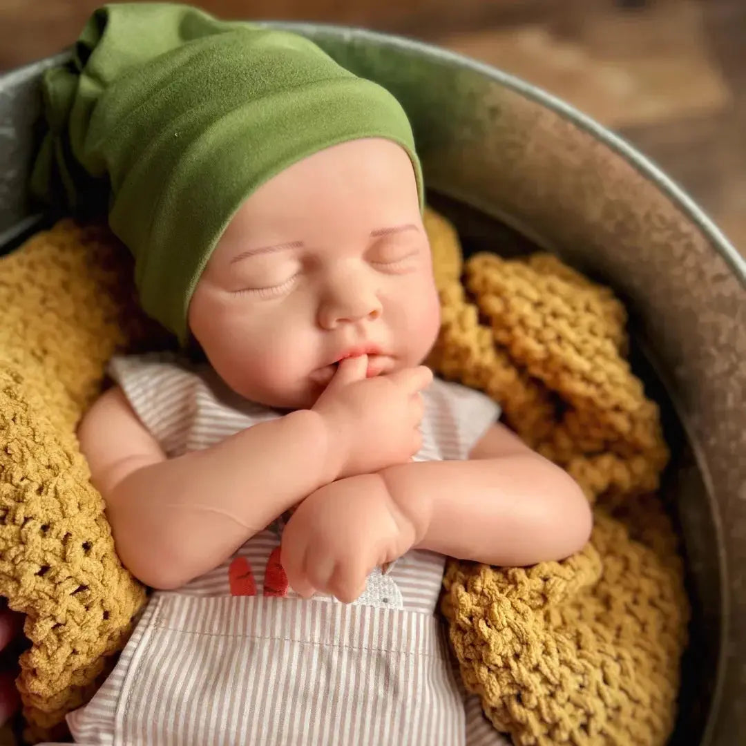 Image of Reborn Baby Dolls 45Cm Can Open Mouth Silicone Bébé Reborn Loulou