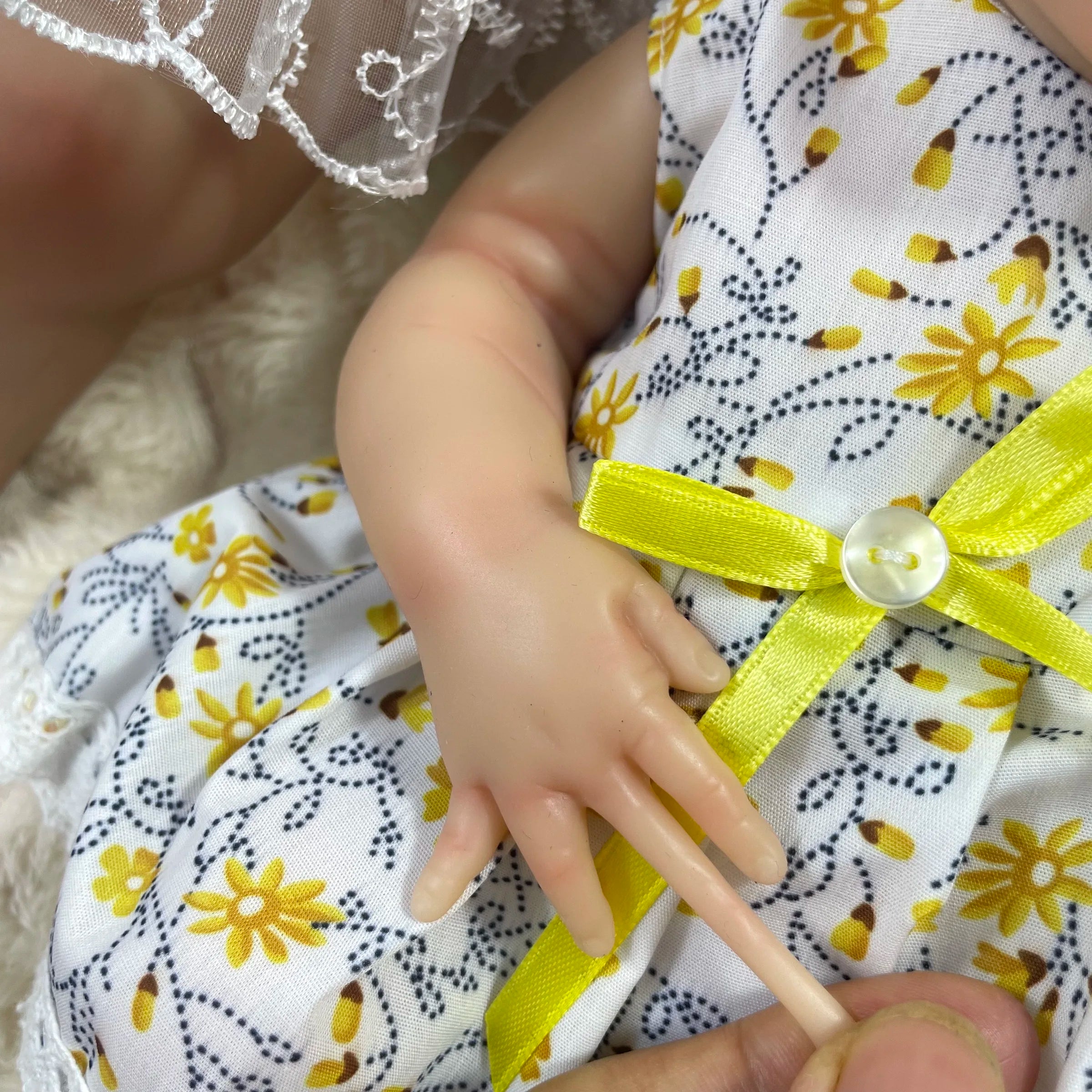 Image of Reborn Baby Dolls Mini 33 Cm Full Silicon Reborn Baby Doll Meadow