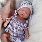 Image of Reborn Baby Dolls 10Inch Sleeping Silicone Bébé Reborn Girl Doll With