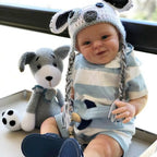 Image of Reborn Baby Dolls Shaya 20-22" Reborn Dolls 3D Painted Smile Boy Soft