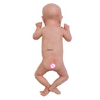 Image of Reborn Baby Dolls Pink Skin Unpaited 18'' Boy Full Body Silicone