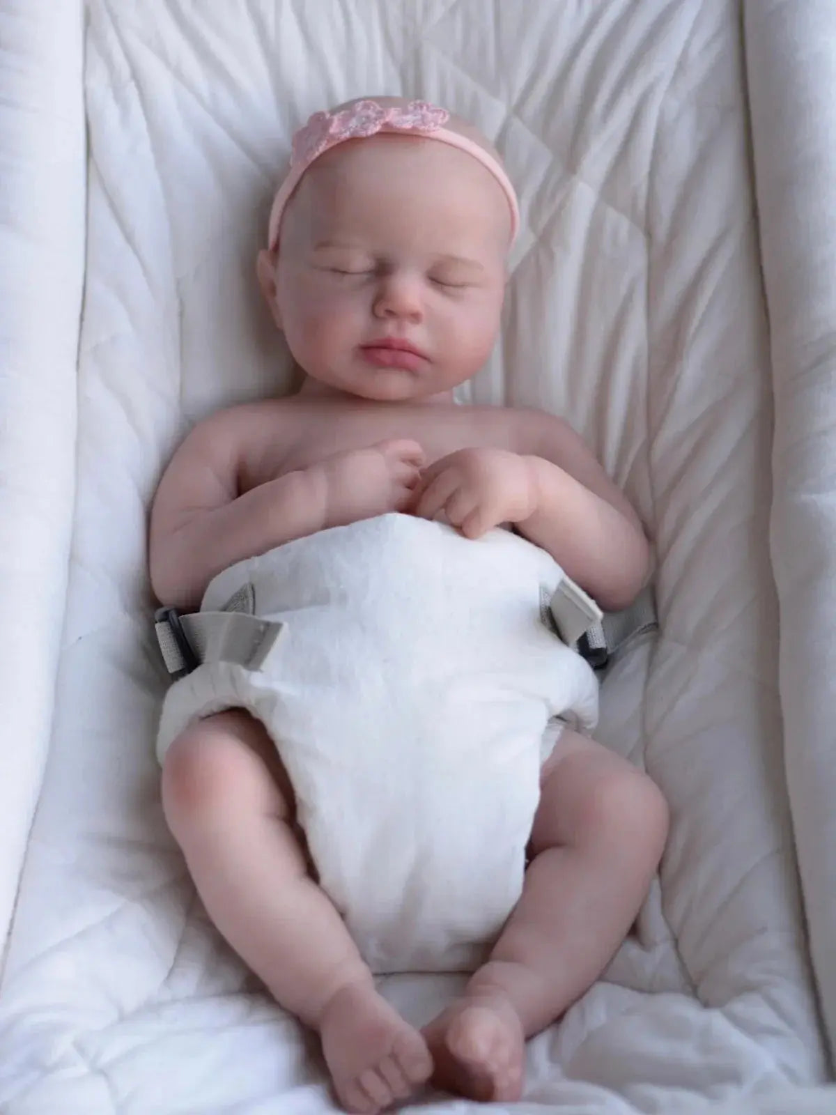 Image of Reborn Baby Dolls 18Inch Open Mouth Loulou Girl Painted/Unpainted